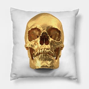 Golden Skull Pillow