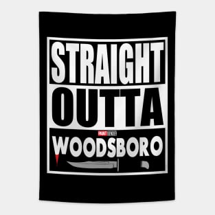 Straight Outta Woodsboro Scream 6 Horror Movie Slasher Movie Ghostface Woodsboro Tapestry