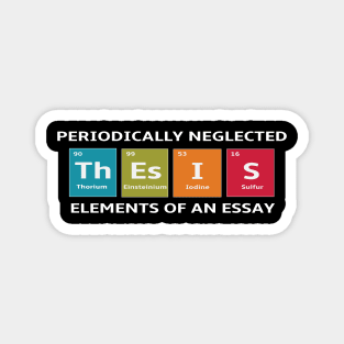 English Teacher Periodic Elements of an Essay Magnet