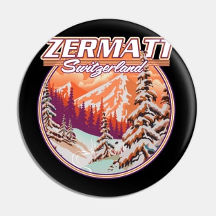 Zermatt Switzerland logo Pin