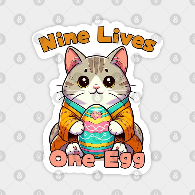 Meow Easter festival Magnet by Japanese Fever