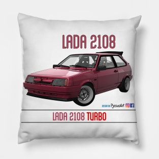 Lada 2108 Turbo Rubin Red Pillow