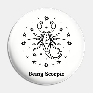 Being Scorpio Pin