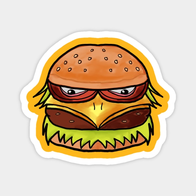 Chicken Burger Magnet by ajgoal