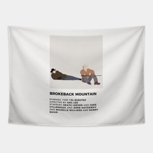 Brokeback Mountain Minimalist Poster Tapestry