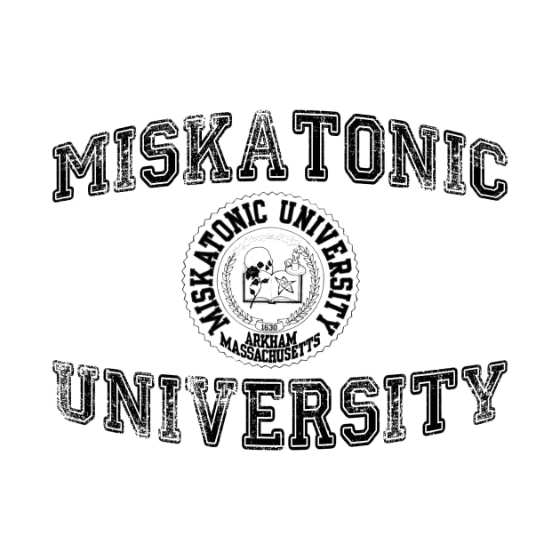 Miskatonic University (black version) by Cisne Negro