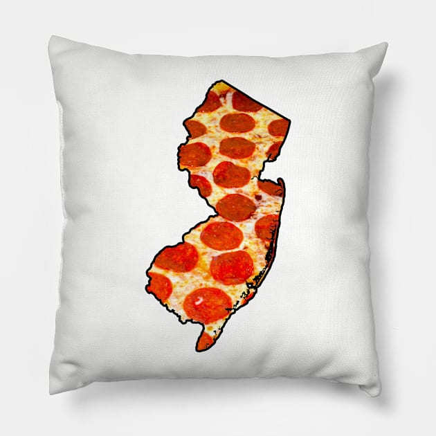 New Jersey Pizza Pillow by fearcity