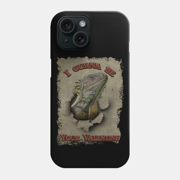 Funny Iguana Valentine your 2021 Reptile Valentine Phone Case by SteveKight