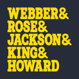 Fab Five Basketball Roster T-Shirt