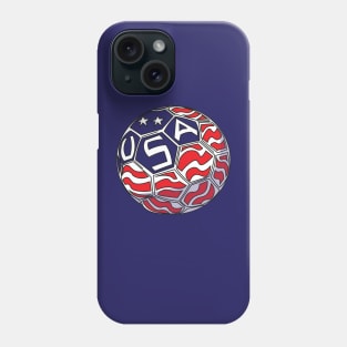 USA Soccer Ball Phone Case