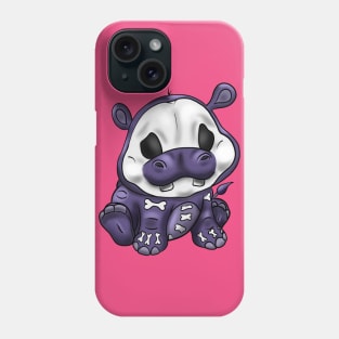 Baby Hippo Skeleton Phone Case