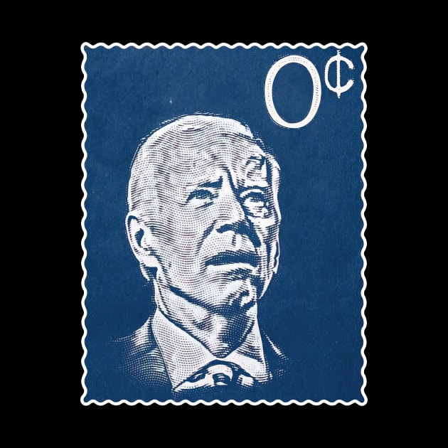 Funny Biden Stamp Zero by Rosiengo