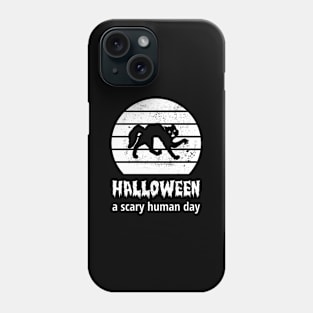 Scaredy-Cat, Halloween, A Scary Human Day Phone Case