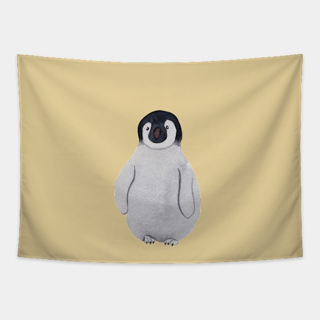 Baby Emperor Penguin Tapestry by Duck Cloud 9