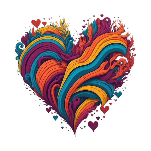 Vibrant Pride Heart by QUENSLEY SHOP