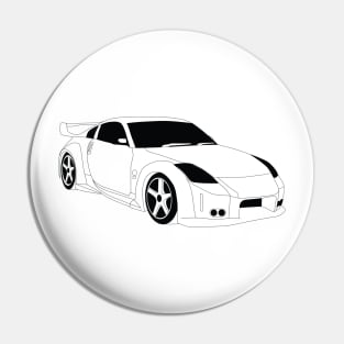 FF Nissan Fairlady Black Outline Pin