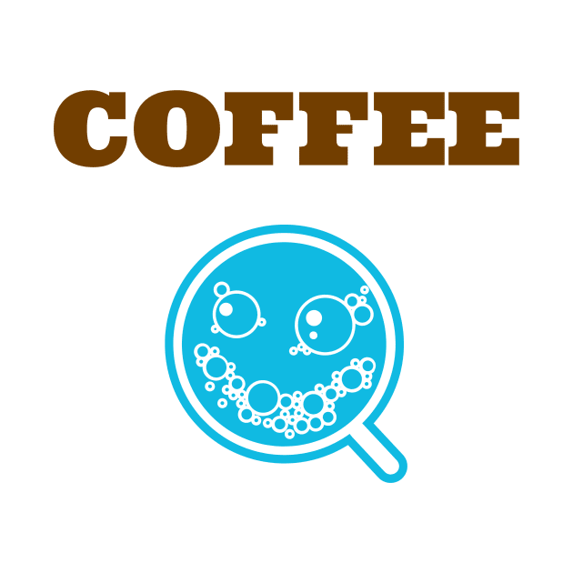 Coffee Themed Design with Smiley Cup by cthomas888