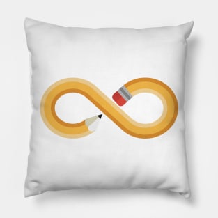 Pencil Infinity Shape Pillow
