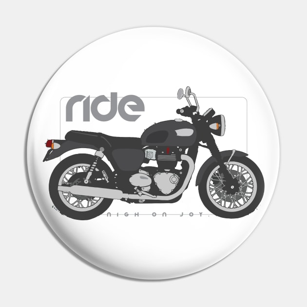 RIde 100 black Pin by NighOnJoy