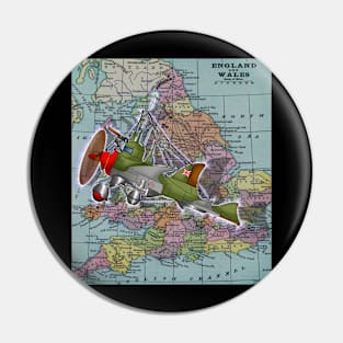 Flight across the UK Pin