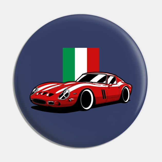 Red 250 GTO Italian Legend Pin by KaroCars