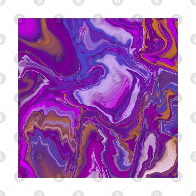 Purple Blue Pink Digital Pour Paint by LozzieElizaDesigns