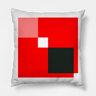 red square abstract Pillow