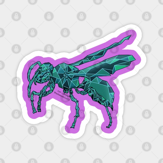 Alexandrite Wasp Green Magnet by Blackmoonrose13