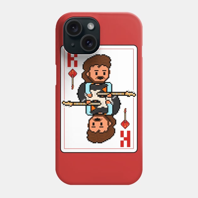Pixelrockstars King of Diamonds Playing Card Phone Case by gkillerb