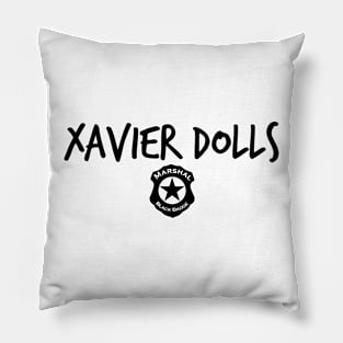 Xavier Dolls minimal Badge Pillow