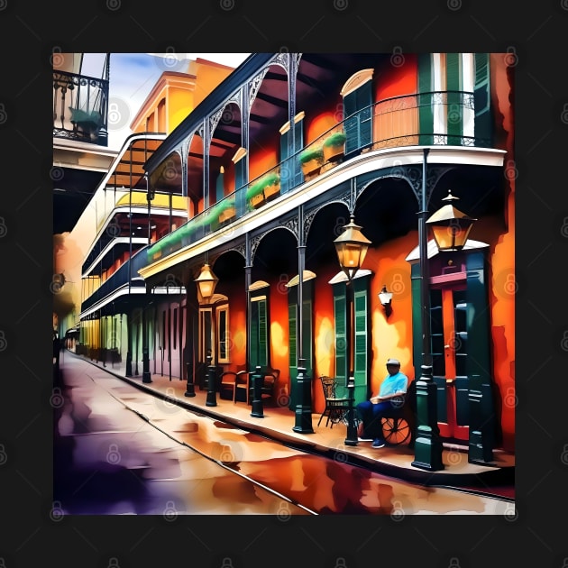 Memories of New Orleans - Bourbon Street by Oldetimemercan