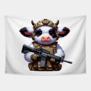 Tactical Fluffy Cow Tapestry