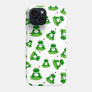 Frog On Lily Pad With Ladybug Phone Case