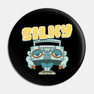 Silky Boombox Pin