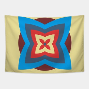 Modern Stylized Frangipani Tapestry