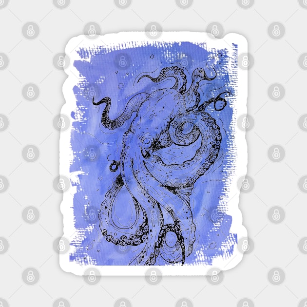 octopus madness 2 Magnet by Ghaida Shop