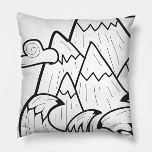 Mountain-Ocean Pillow