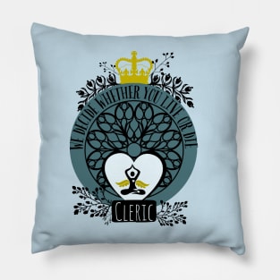 Hello, My Name is Cleric! Pillow