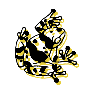 Black and Yellow Dart Frog T-Shirt