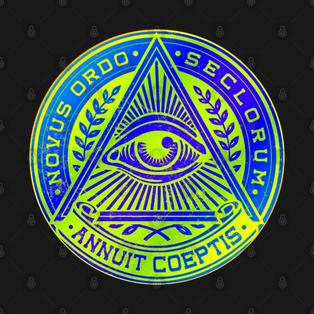 Retro New World Order Symbol by Scar