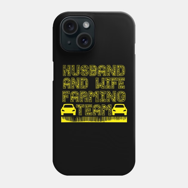 Husband and wife farming team tee design birthday gift graphic Phone Case by TeeSeller07