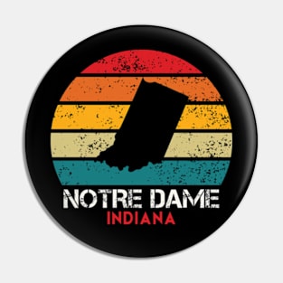 Notre Dame Indiana Retro Pin