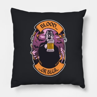Blood or Beer Pillow