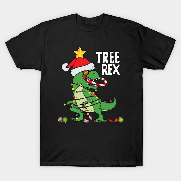 Discover Fun Dinosaur Tree Rex T-Rex Christmas Gift - Tree Rex - T-Shirt