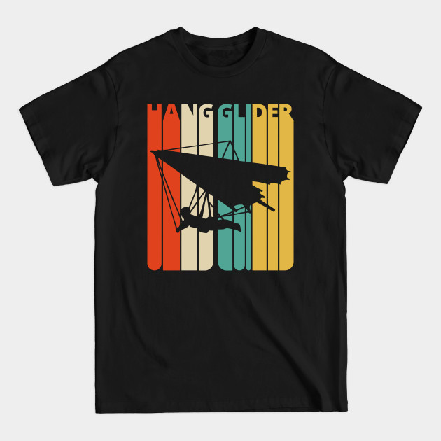 Hang glider Silhouette, retro design. - Hang Glider - T-Shirt