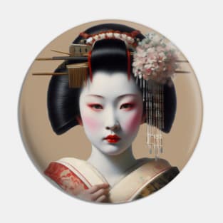 Geisha Japan Kabuki Pin