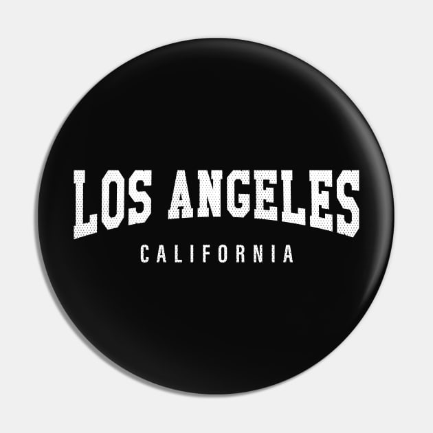 Los Angeles, California - CA Football Typography Pin by thepatriotshop