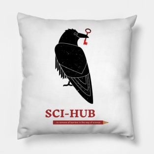 Scihub Raven Pillow