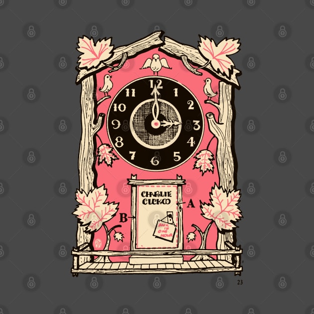 Vintage Charlie Cuckoo Clock by StudioPM71