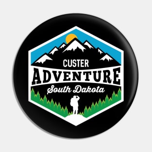 Custer Adventure South Dakota Hiking Wilderness Pin